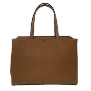 Valextra Soft Calfskin V-Line Horizontal Shopping Bag, Chocolate Brown MBVL00...